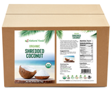 Front and back label image of Coconut - Shredded, Raw Organic in bulk