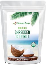 Front bag image of Coconut - Shredded, Raw Organic 1 lb