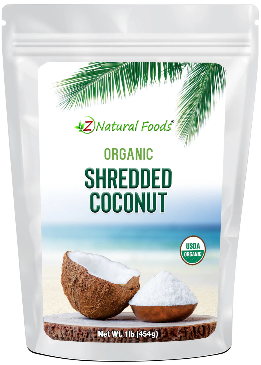 Front bag image of Coconut - Shredded, Raw Organic 1 lb