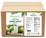 Coconut Water Powder - Organic Freeze Dried front and back label image for bulk