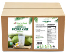 Coconut Water Powder - Organic Freeze Dried front and back label image in bulk