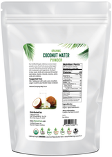 Coconut Water Powder - Organic back of bag image 5 lb