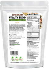 Coffee Creamer Vitality Blend Vanilla back of the bag image 1 lb