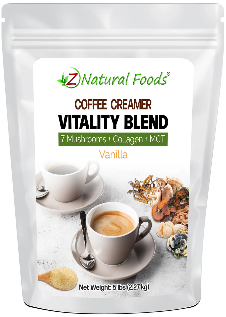 Coffee Creamer Vitality Blend Vanilla front of the bag image 5 lbs