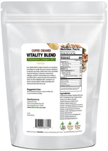 Coffee Creamer Vitality Blend Vanilla back of the bag image 5 lbs
