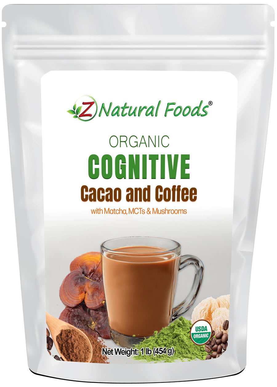Front bag image for Cognitive Cacao and Coffee 1 lb