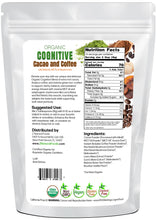 Back of the bag image for Cognitive Cacao and Coffee 8 oz