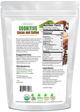 Back of the bag image for Cognitive Cacao and Coffee 8 oz