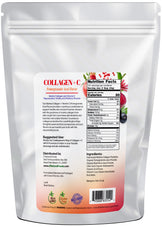 Back of the bag image of Collagen + C Pomegranate Acai Flavor 5 lb