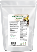 Photo of back of 5 lb bag of Collagen Creamer (Vanilla Flavor)