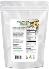 Photo of back of 5 lb bag of Collagen Creamer (Vanilla Flavor)