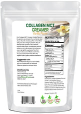 Photo of back of 5 lb bag of Collagen Creamer (Vanilla Flavor)