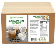 Photo of front and back label image of Collagen Creamer (Vanilla Flavor) in bulk