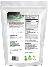 Photo of back of 1 lb bag of Collagen Creamer (Unflavored)