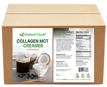 Photo of front and back label image of Collagen Creamer (Unflavored) in bulk