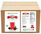 Photo of front and back label image of Cranberry Juice Powder - Organic in bulk