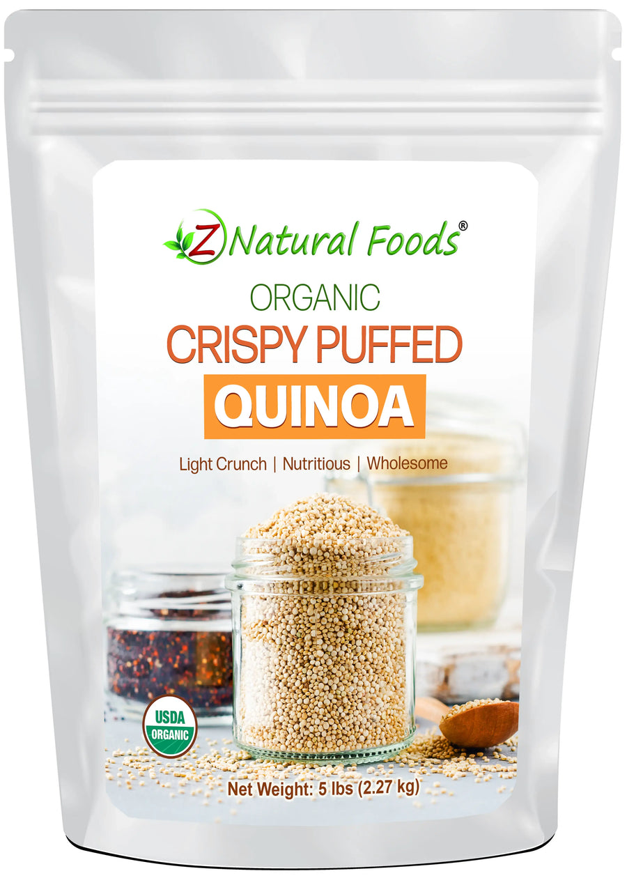 Crispy Puffed Quinoa - Organic front of the bag image 5 lb
