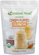 Crispy Puffed Quinoa - Organic front of the bag image 1 lb