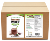 Photo of front and back label image of Organic Vanilla Cream Vegan Protein in bulk