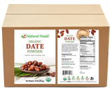 Organic Date Powder front and back label image for bulk