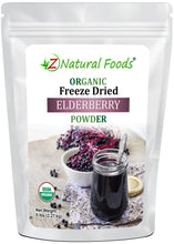 Elderberry Powder - Organic Freeze Dried front of the bag image 5 lb