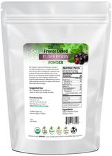 Elderberry Powder - Organic Freeze Dried back of the bag image 5 lb