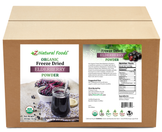 Elderberry Powder - Organic Freeze Dried front and back label image for bulk