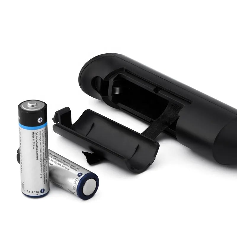 Image of frother and 2 AA batteries