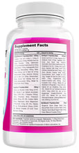 Photo of bottle of EmpowHER showing Supplement Facts panel - Ultimate Women's Health Formula Tonics Lean Factor - 150 capsules per bottle