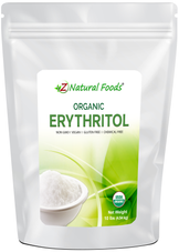 Photo of front of 10 lb bag of Erythritol - Organic