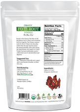 Fo-ti root powder organic back of the bag image 1 lb