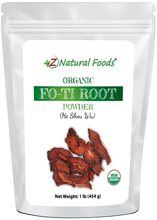 Fo-ti root powder organic front of the bag image 1 lb