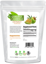 Garcinia Cambogia Extract Powder back of the bag image 5 lb
