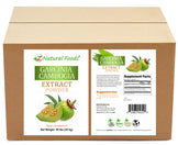 Garcinia Cambogia Extract Powder front and back label image in bulk