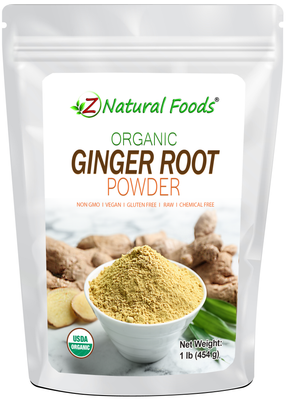 Ginger Root Powder - Organic front of the bag image 1 lb