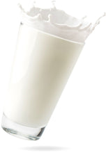 Glass of Goat Milk spilling 