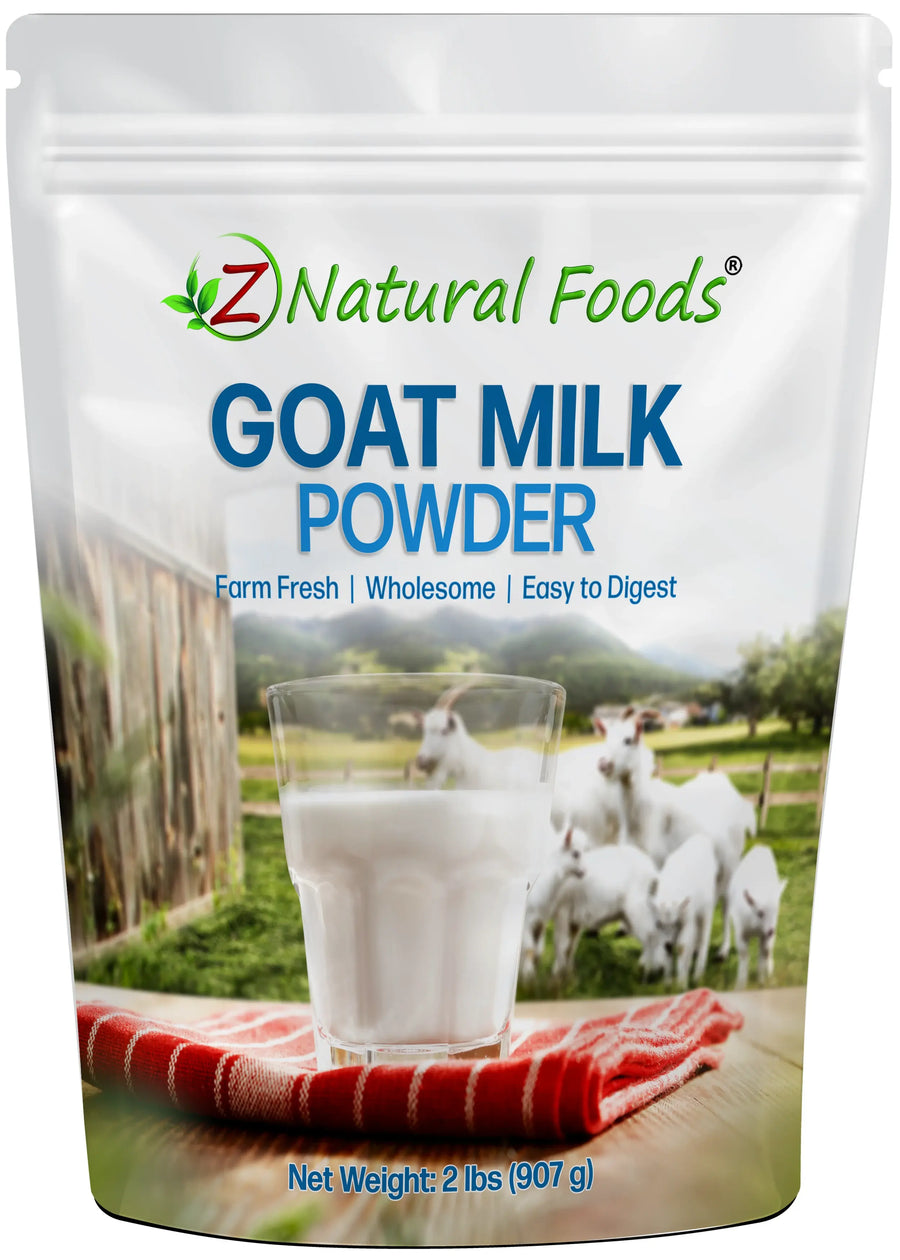 Photo of front of 2 lb bag of Goat Milk Powder
