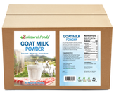 Photo of front and back of Goat Milk Powder in bulk