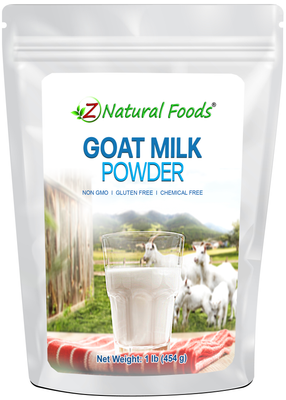 Photo of front of 1 lb bag of Goat Milk Powder
