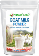 Photo of front of 1 lb bag of Goat Milk Powder