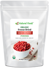 Front bag 5 lb image of Goji Berry Powder - Organic Freeze Dried