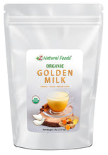 Photo of front of 5 lb bag of Golden Milk - Organic Organic Tea Z Natural Foods 