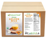 Photo of front  and back label image of Golden Milk - Organic in bulk
