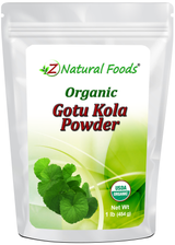 Gotu Kola Powder - Organic front bag image 1 lb 