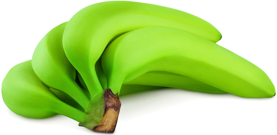 Image of a bundle of Green Unripe Bananas