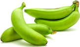 Image of 4 Green Unripe Bananas