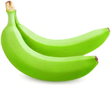 Image of 2 Green Unripe Bananas