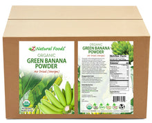 Green Banana Powder (Unripe) - Organic front and back label image in bulk