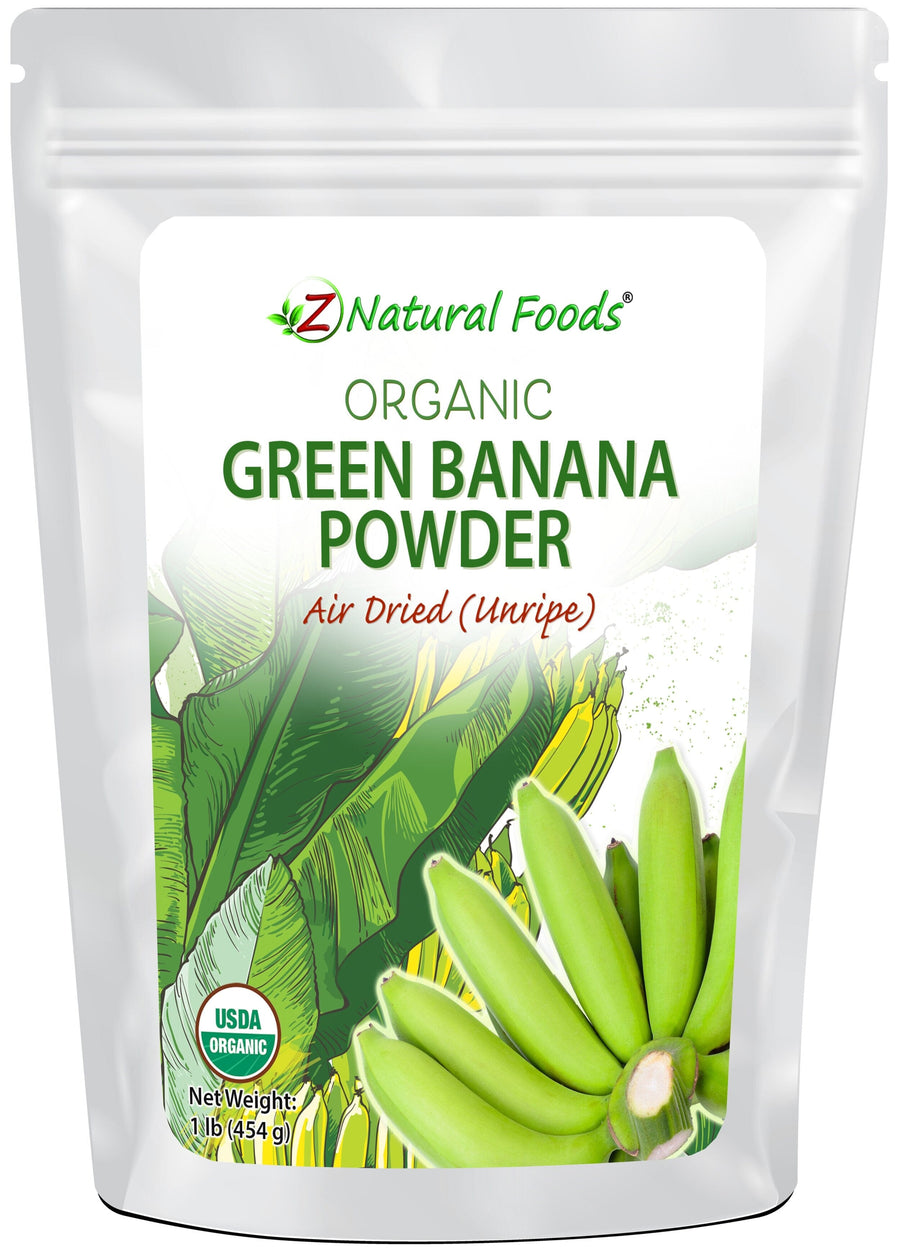Green Banana Powder (Unripe) - Organic  front of the bag image