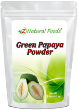 Green Papaya Powder (Unripe) front of the bag image 5 lb 